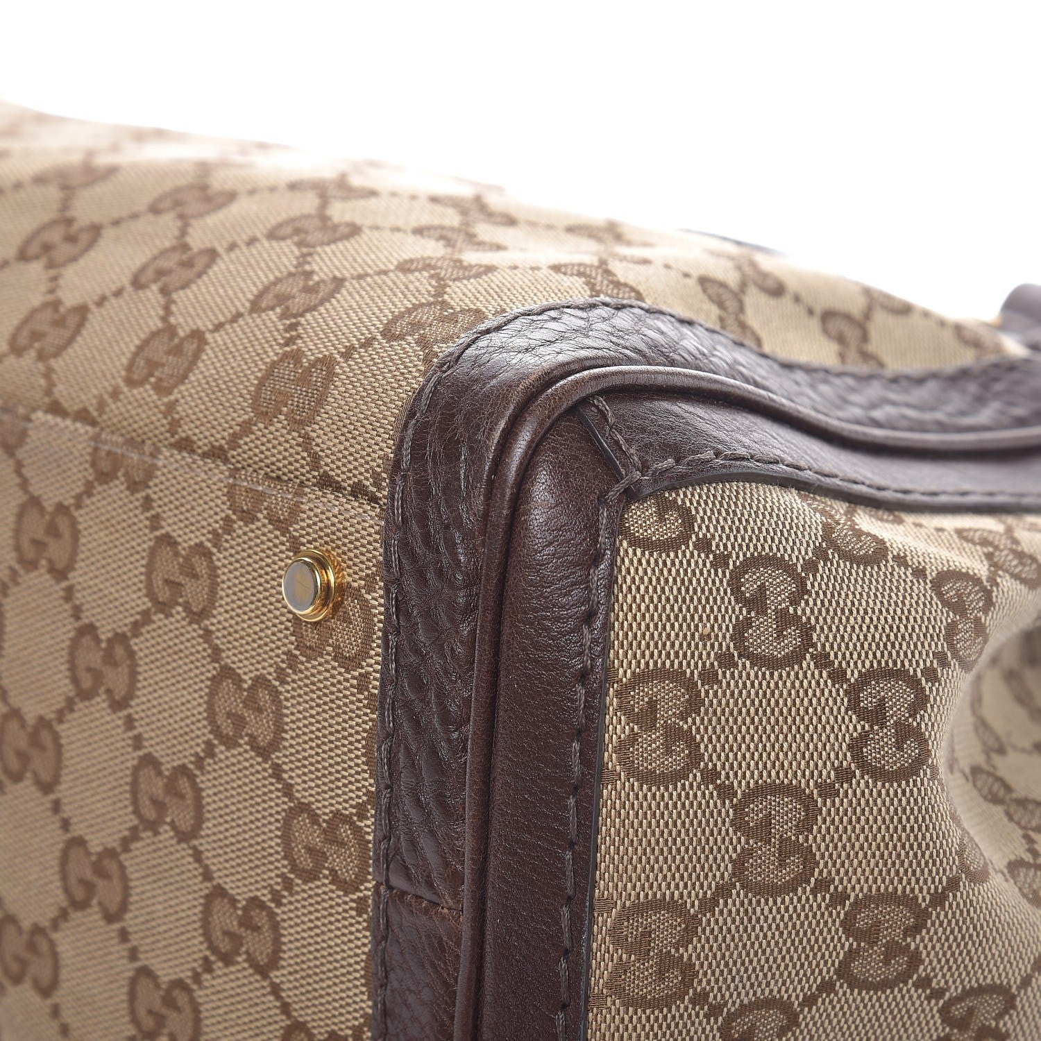 Gucci Monogram Medium GG Running Tote Dark Brown 13 of 14