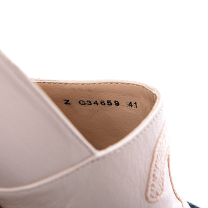 Chanel Lambskin Suede CC Espadrille Wedges 41 Beige Black 7 of 10