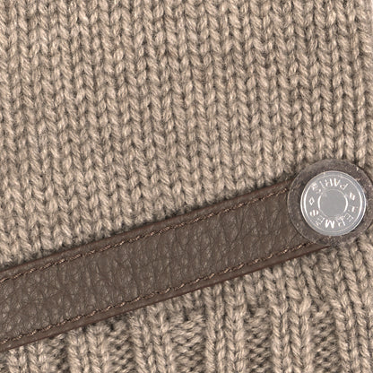 Hermes Cashmere Deerskin Baltimore Gloves S Gris Clair Etoupe 4 of 4