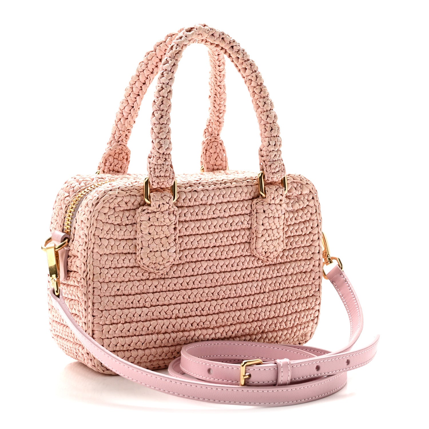 Miu Miu Crochet Calfskin S Narrow Arcadie Alabaster Pink 3 of 11