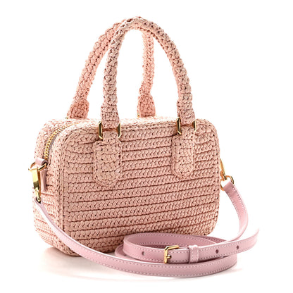 Miu Miu Crochet Calfskin S Narrow Arcadie Alabaster Pink 3 of 11