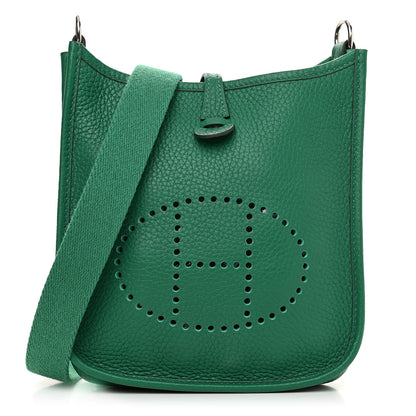 Hermes Taurillon Clemence Evelyne TPM Vert Vertigo 1 of 10