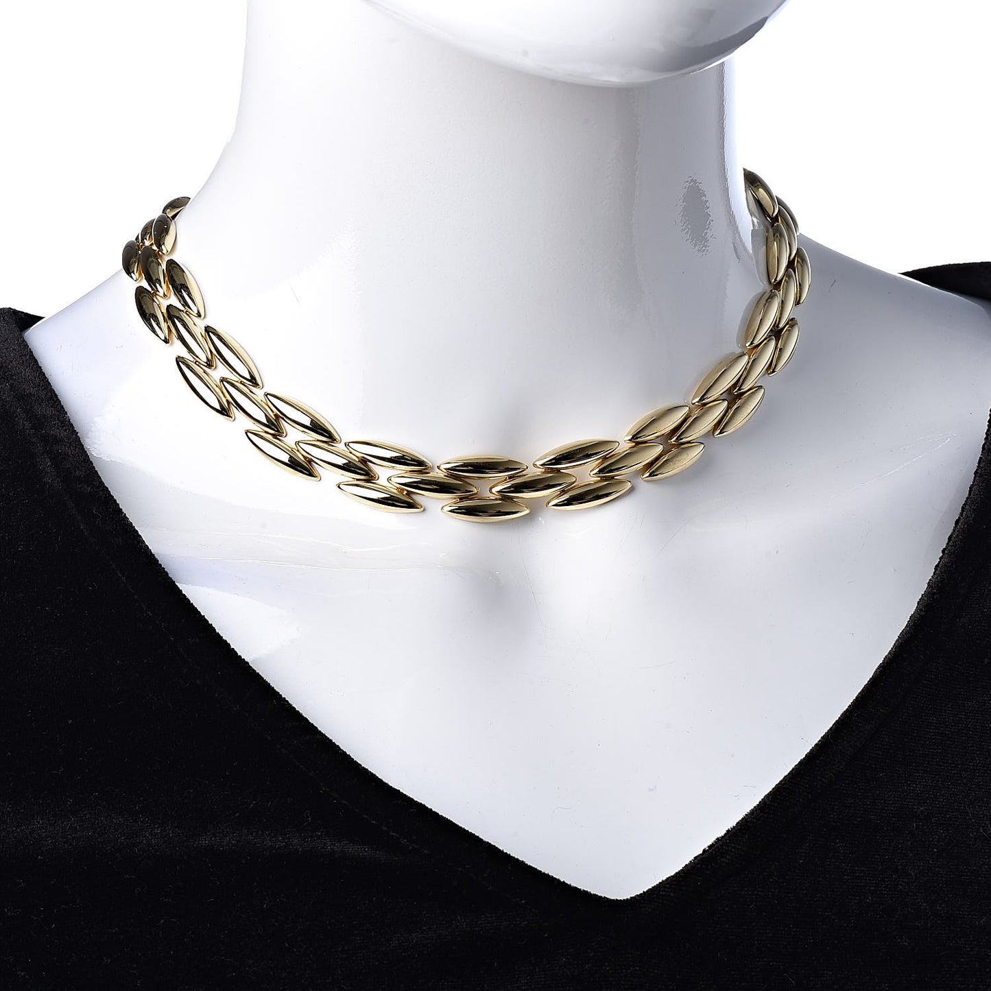 18K Yellow Gold Gentiane Link Necklace