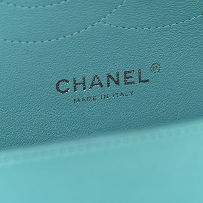 Chanel Lambskin Quilted Jumbo Double Flap Turquoise 6 of 13
