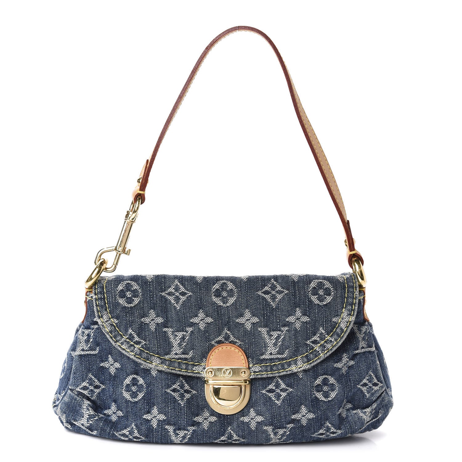 Louis Vuitton Monogram Denim Mini Pleaty Blue 1 of 10