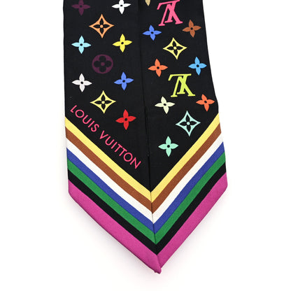 Louis Vuitton LV X TM Silk Monogram Multicolor BB Bandeau Black 2 of 3