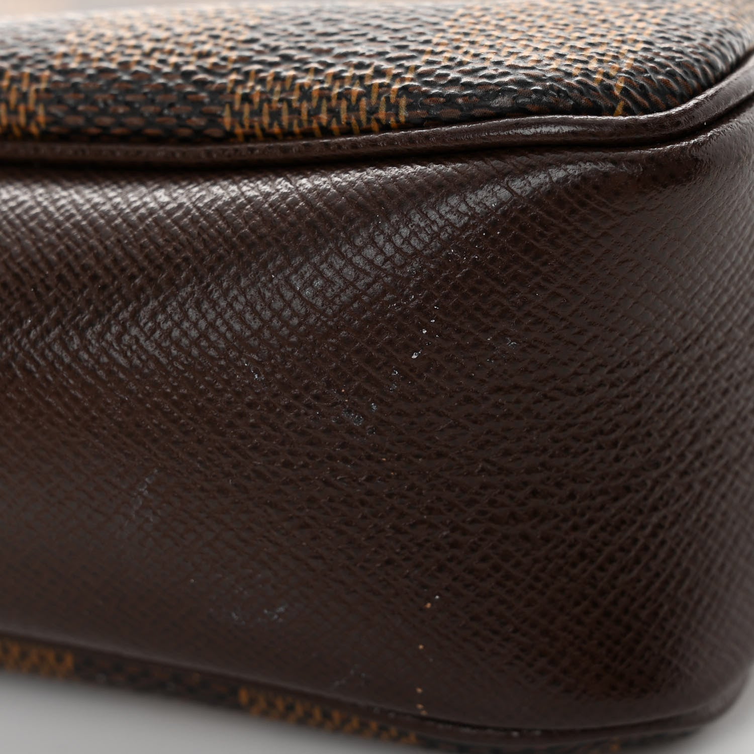 Louis Vuitton Damier Ebene Trousse Make Up Bag Pochette 10 of 11