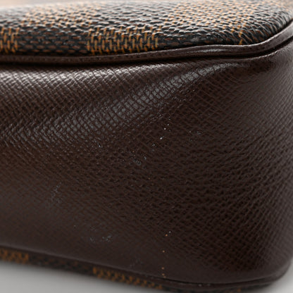 Louis Vuitton Damier Ebene Trousse Make Up Bag Pochette 10 of 11