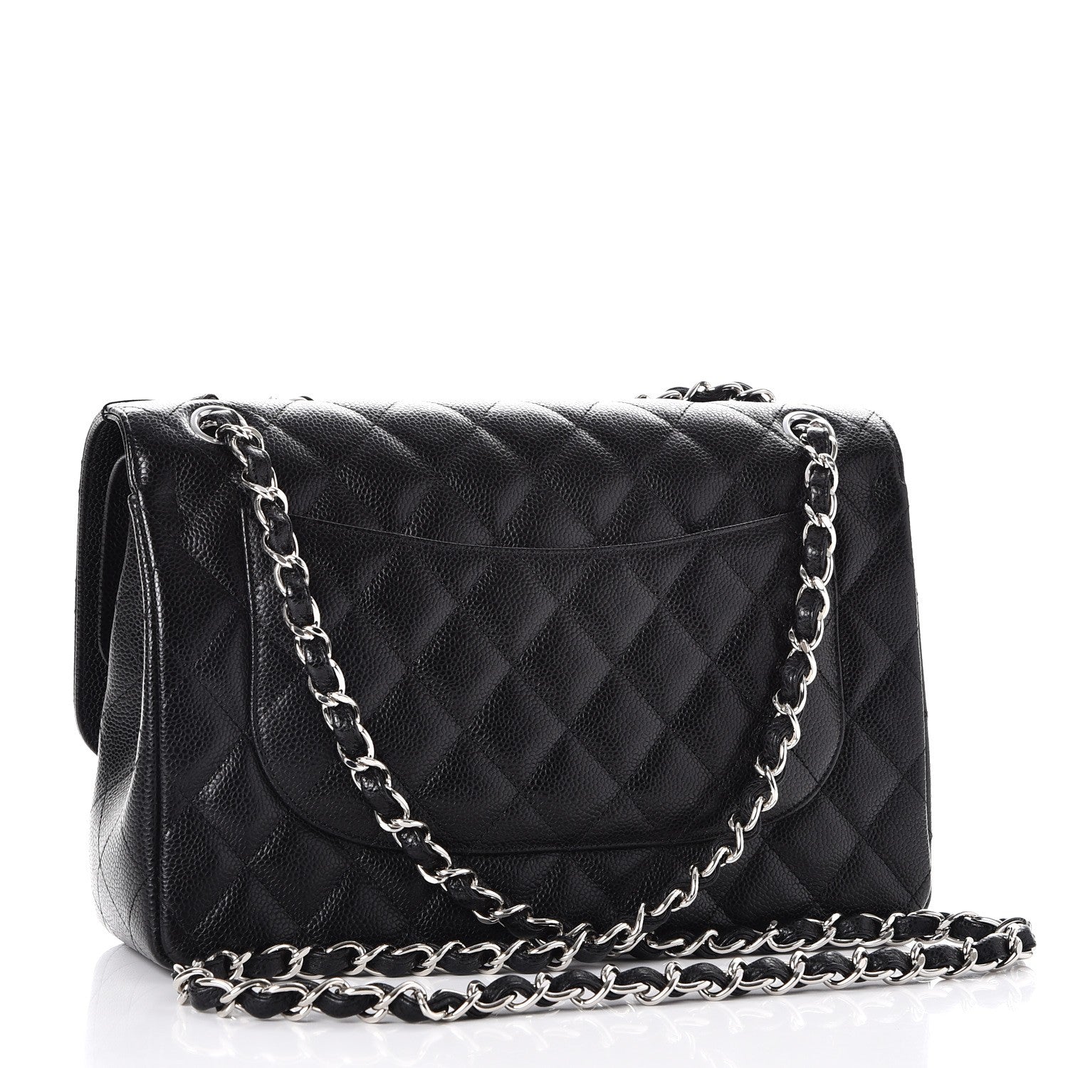 Chanel Caviar Quilted Jumbo Double Flap Black 4 of 10