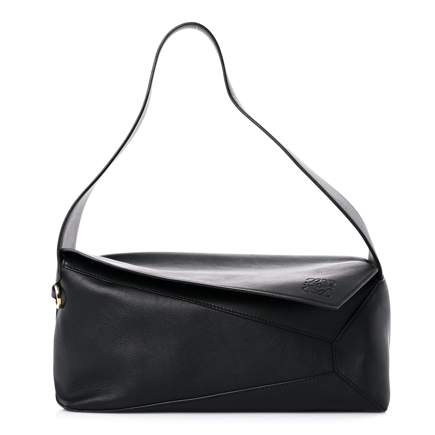Calfskin Puzzle Hobo Black