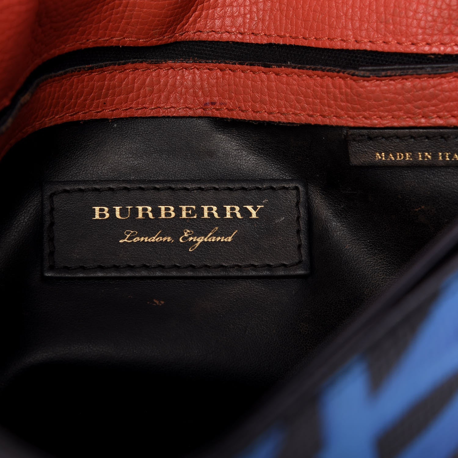 Burberry Calfskin Graffiti Print Small Macken Crossbody Bag Black 6 of 9