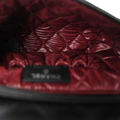 Chanel Lambskin Quilted Flap Cosmetic Case Black 5 of 10
