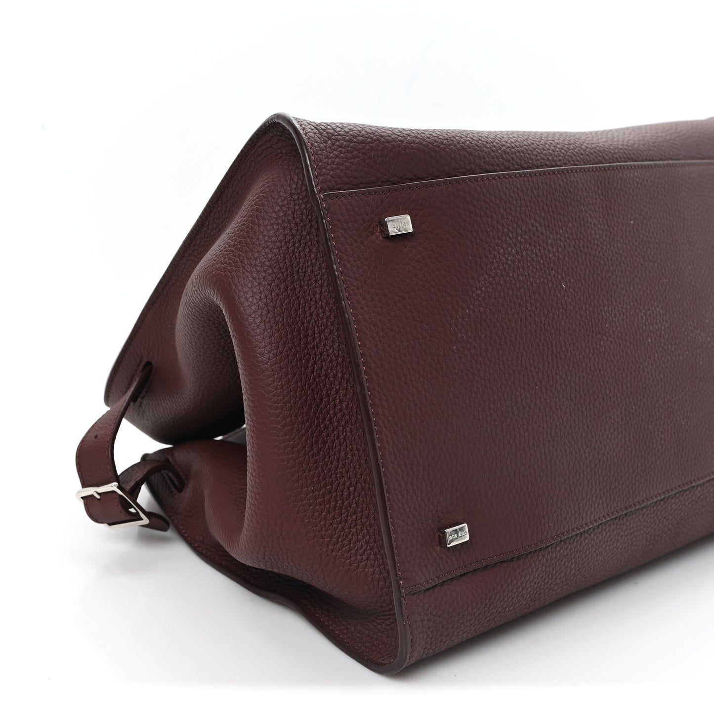 Matte Grained Calfskin Soft Margaux 15 Burgundy