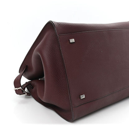 The Row Matte Grained Calfskin Soft Margaux 15 Burgundy 8 of 9