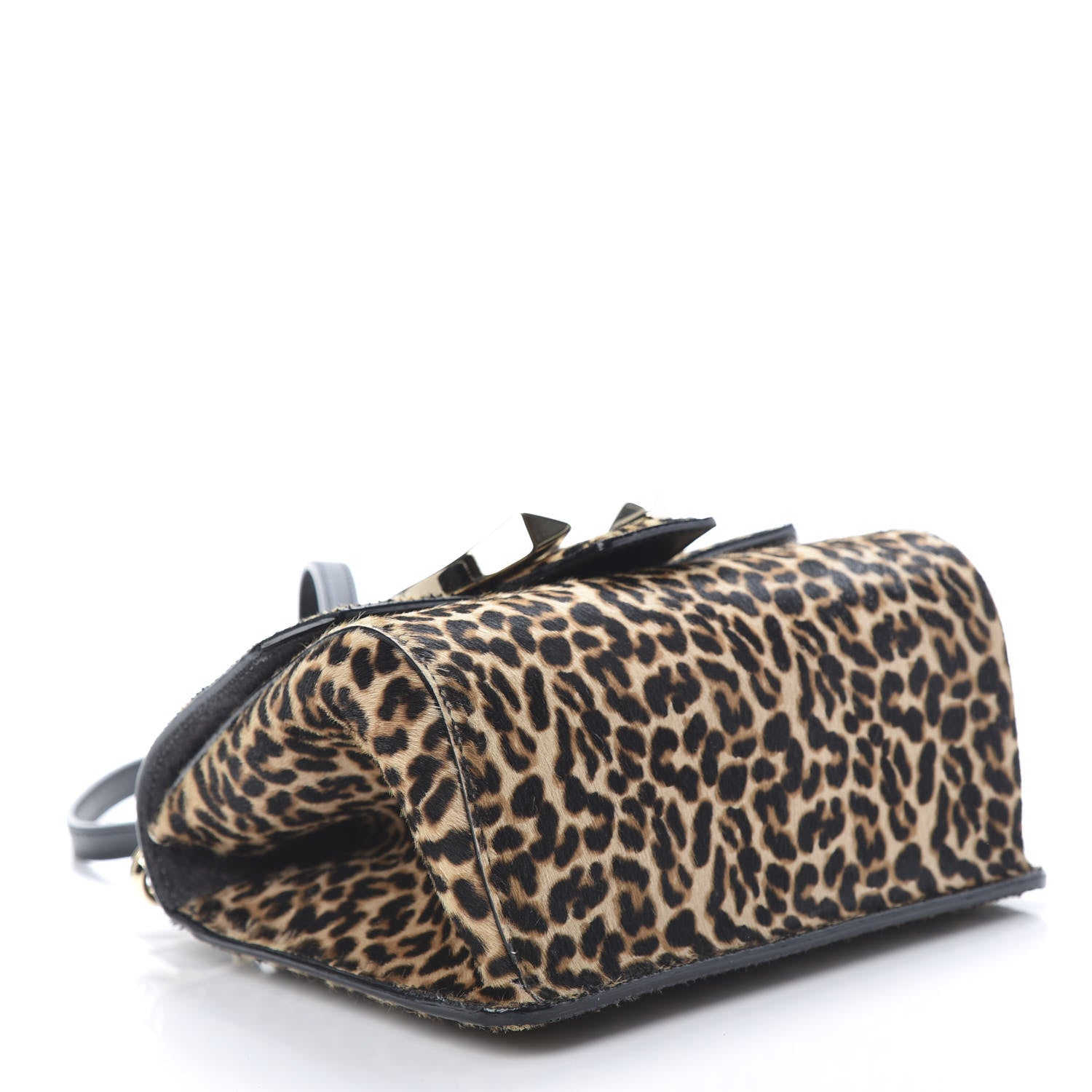 Jimmy Choo Pony Hair Leopard Print Madeline Top Handle Bag Natural Mix 3 of 11
