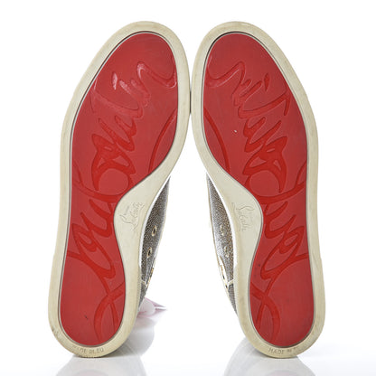 Christian Louboutin Metallic Lurex Womens Bip Bip Orlato Flat Sneakers 40 Gold 10 of 19