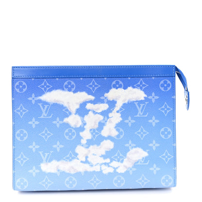 Louis Vuitton Monogram Clouds Pochette Voyage MM A4 Blue 1 of 7