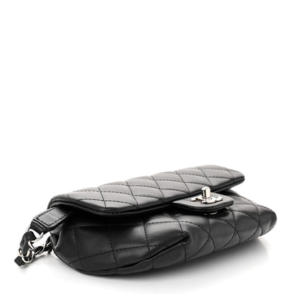 Chanel Calfskin Quilted CC Uniform Flap Belt Bag Black 4 of 12