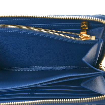 Louis Vuitton Monogram Denim Zippy Wallet NM Blue 5 of 7