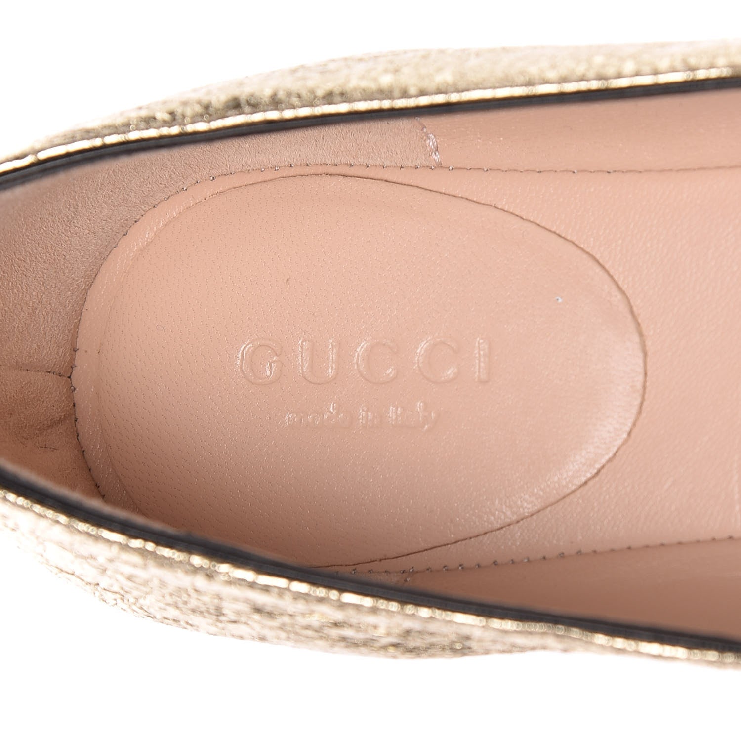 Gucci Galassia GG Marmont Fringe Flats 36 Platino 7 of 10