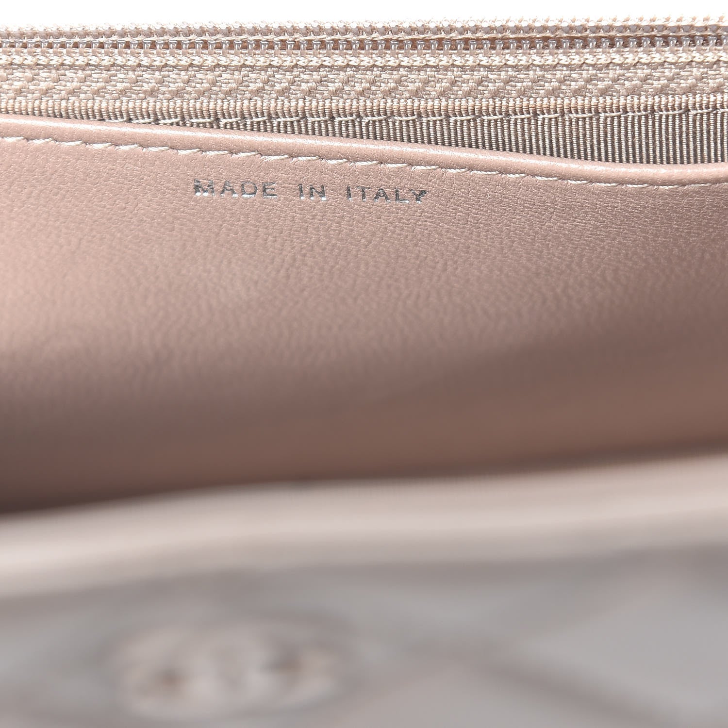 Chanel Lambskin Quilted Wallet on Chain WOC Taupe 7 of 15