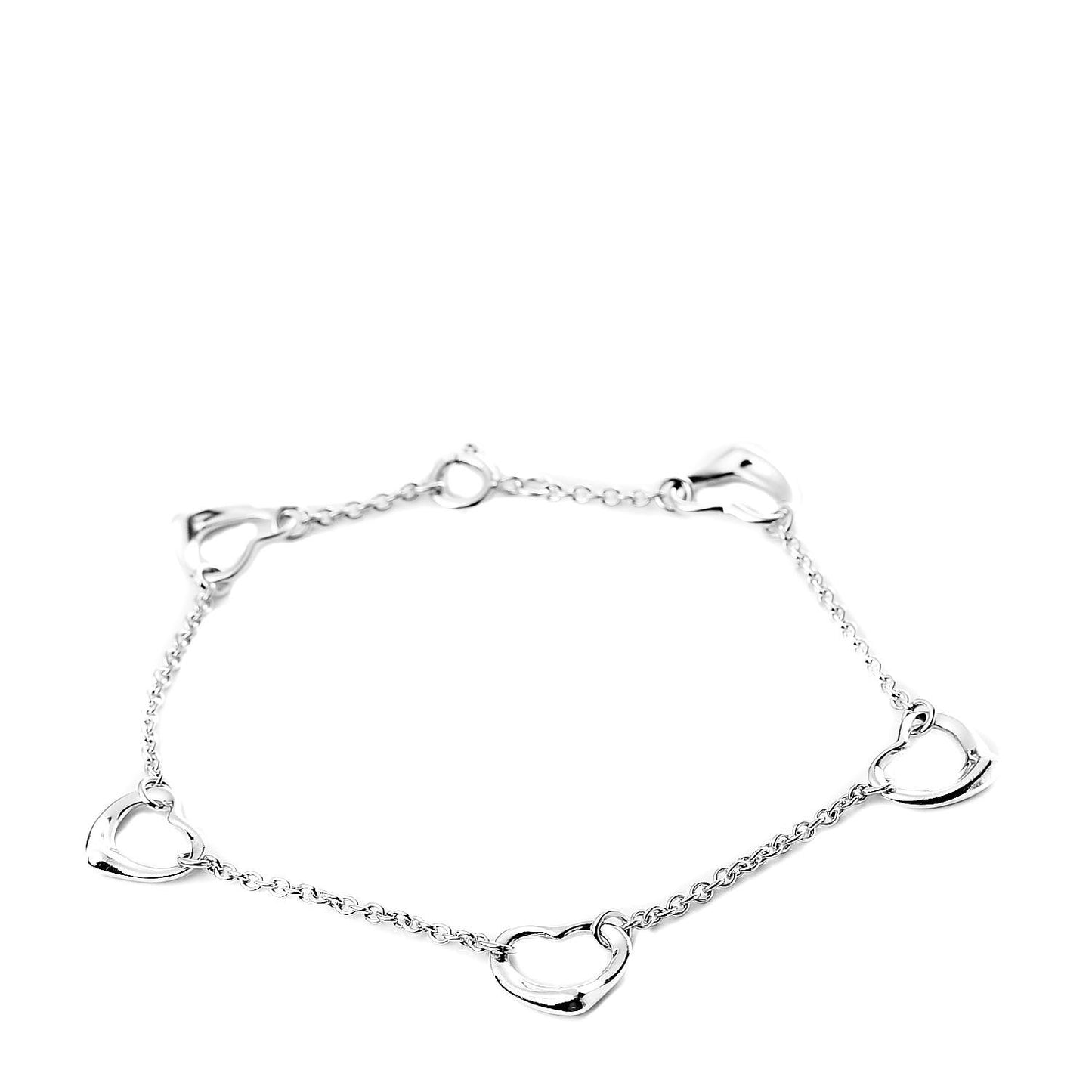 Sterling Silver Elsa Peretti Open Heart Bracelet