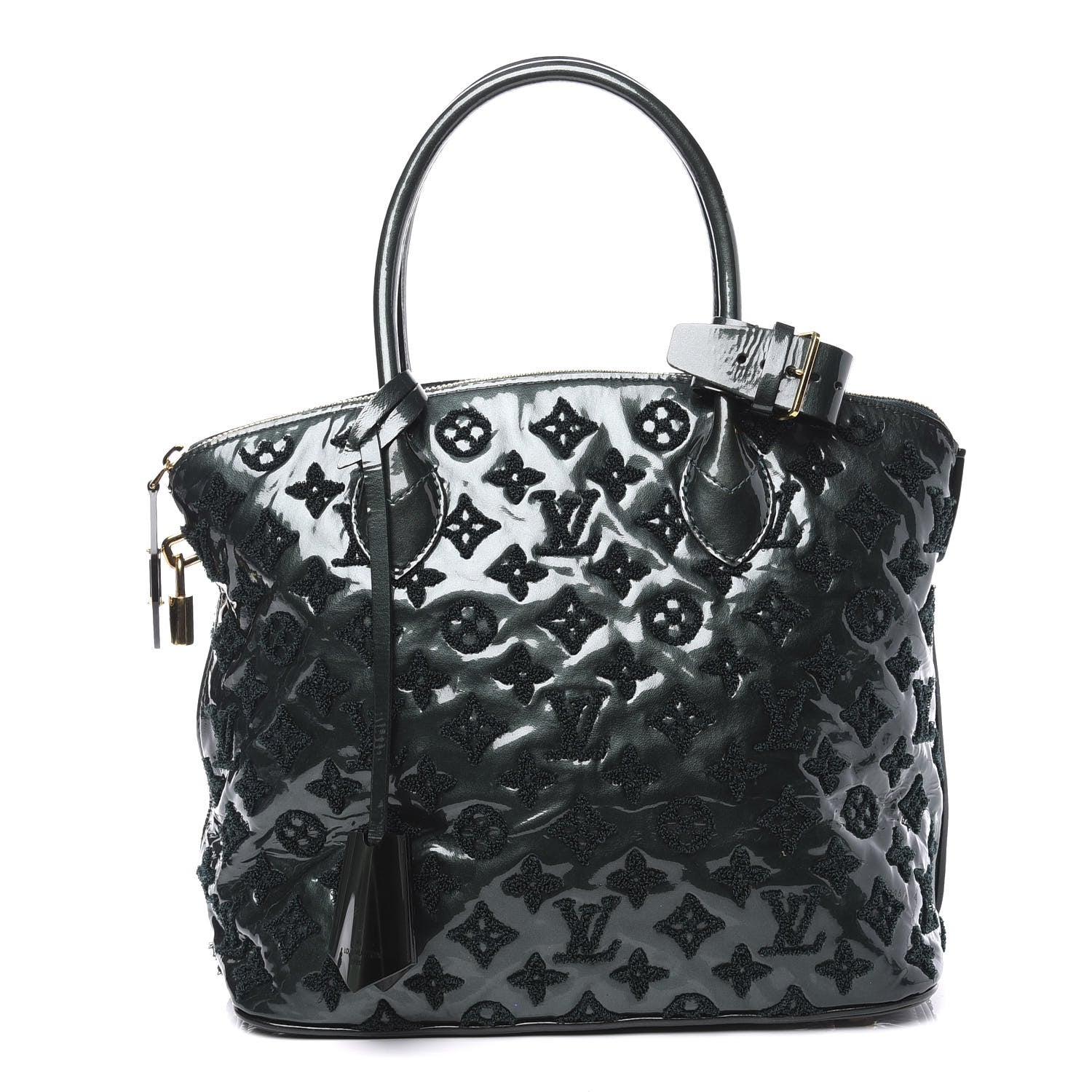 Louis Vuitton Patent Lambskin Fascination Lockit Vert Fonce 1 of 13