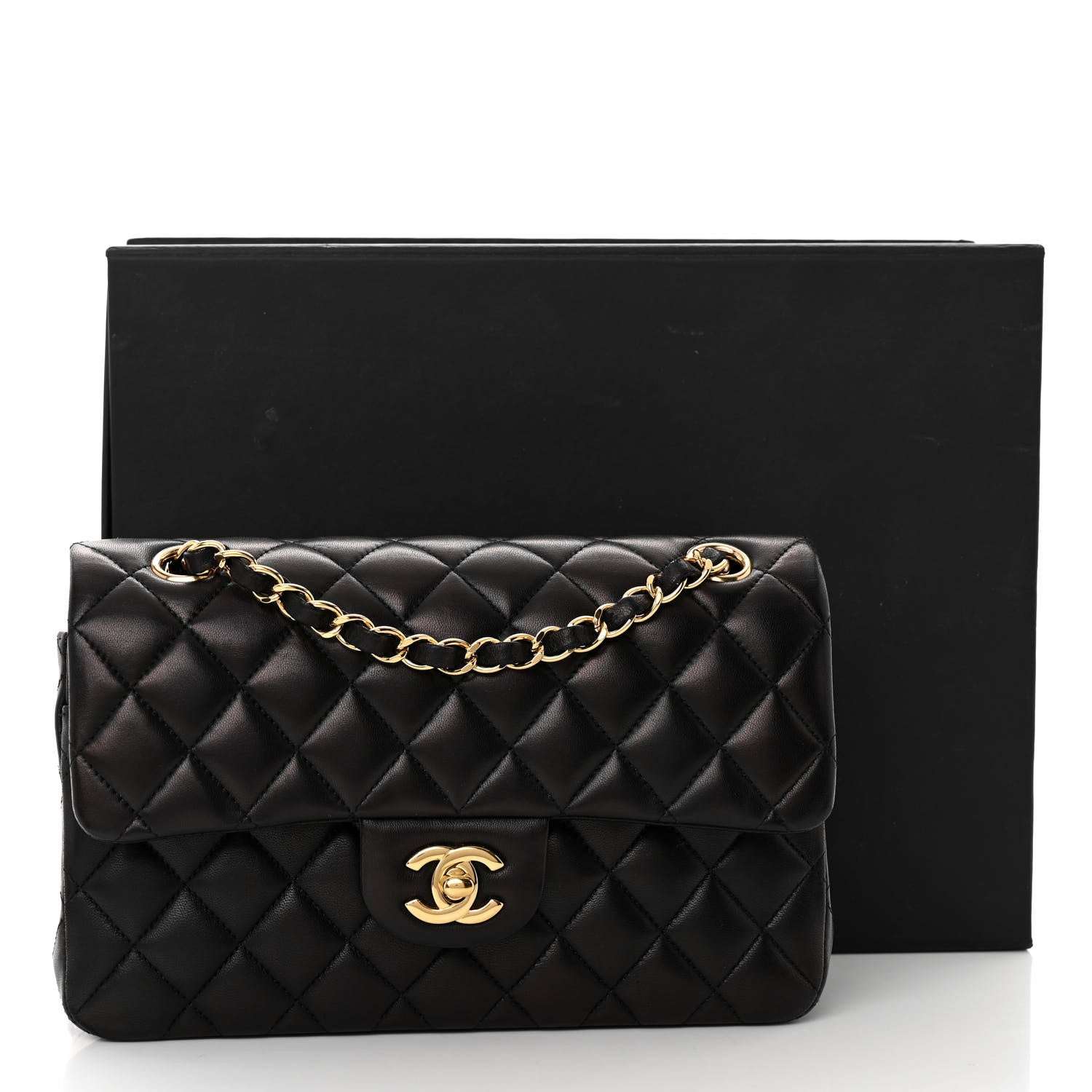 Chanel Lambskin Quilted Small Double Flap Black 11 of 11