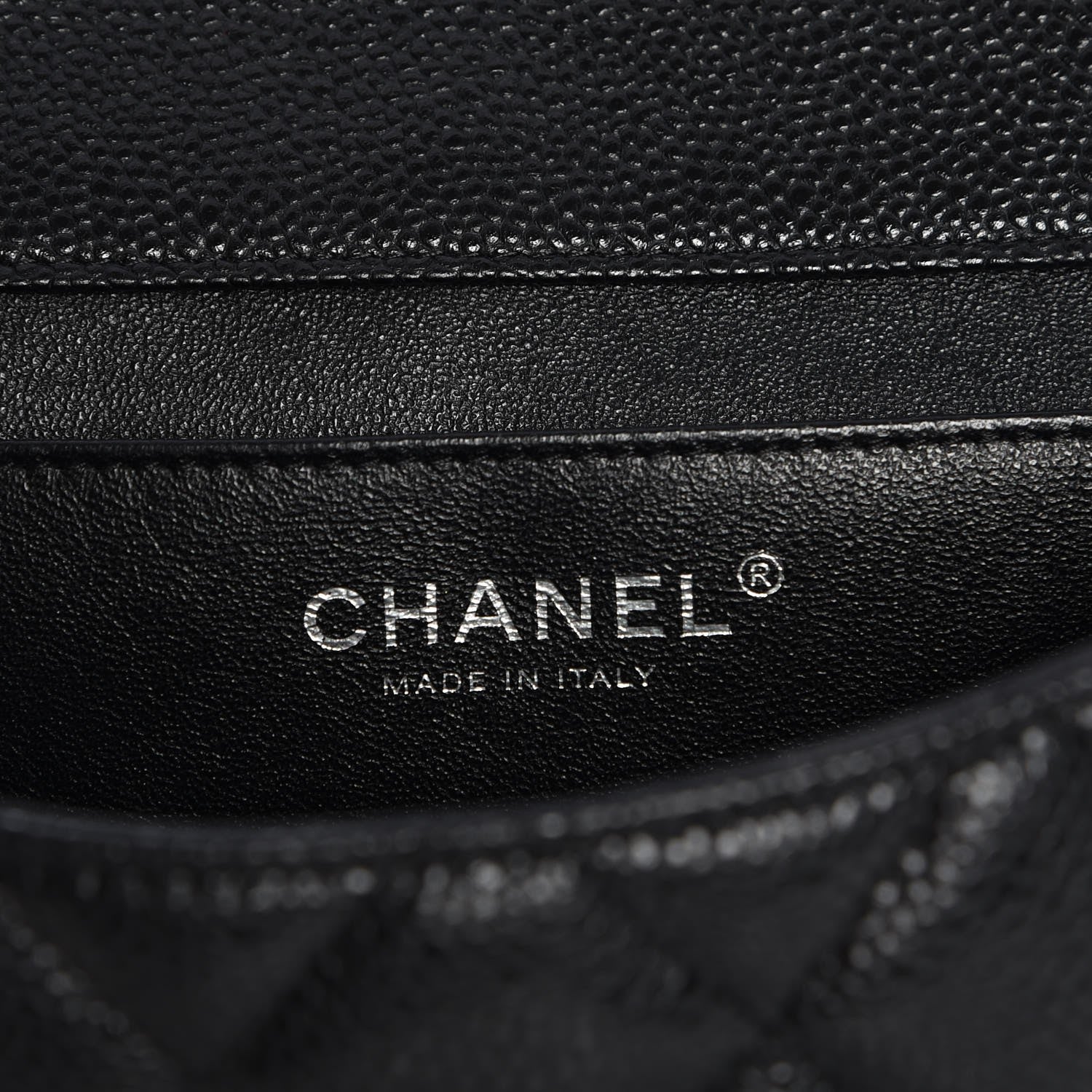 Chanel Caviar Quilted Clutch With Chain Flap Black 6 of 8