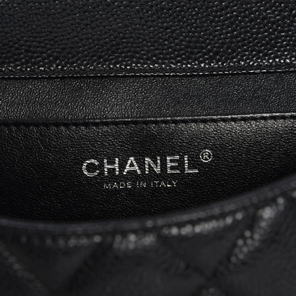Chanel Caviar Quilted Clutch With Chain Flap Black 6 of 8