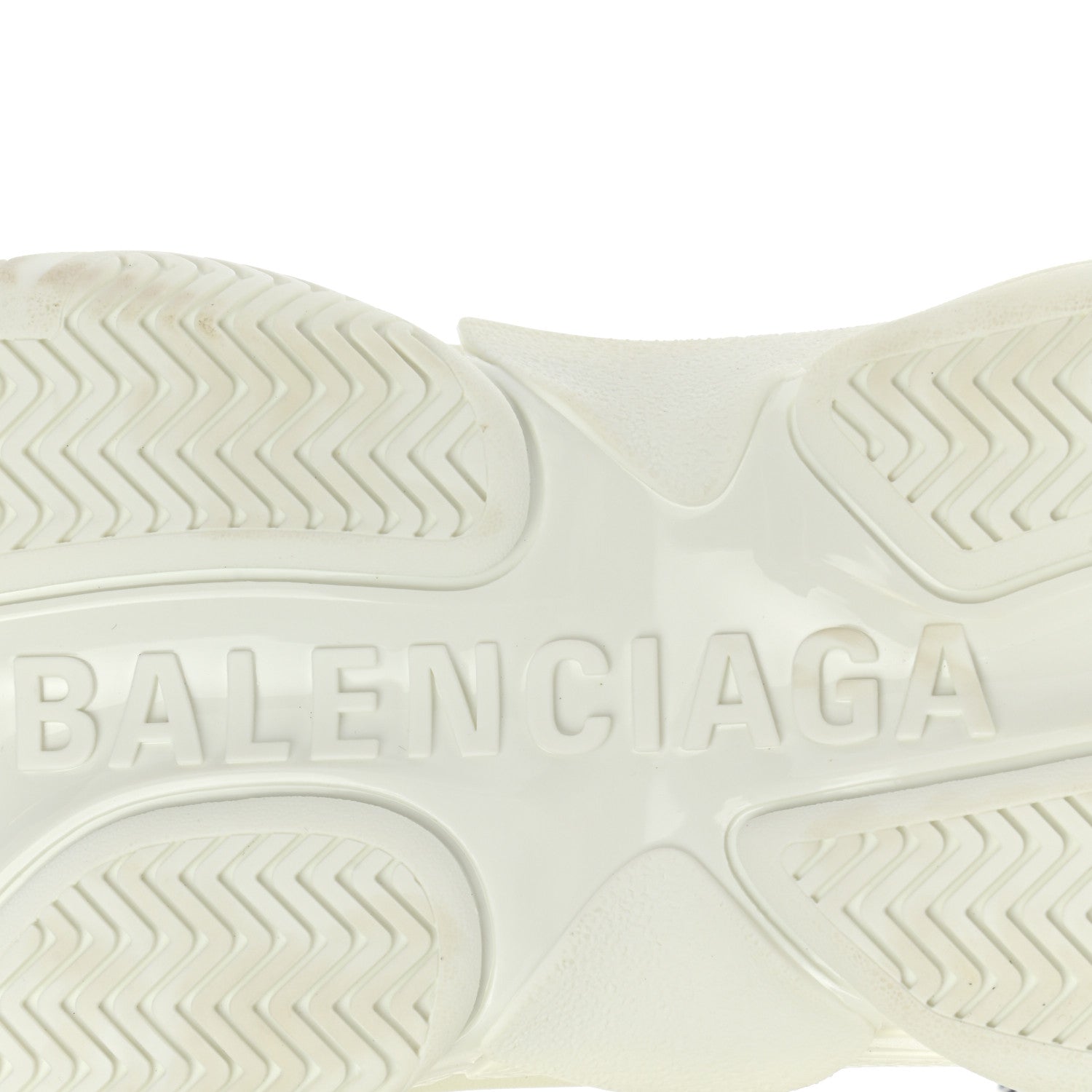 Balenciaga Technical Fabric Allover Logo Mens Triple S Sneakers 42 White Black 6 of 8