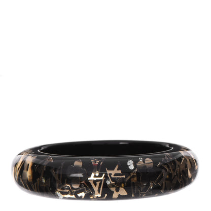 Louis Vuitton Resin Swarovski Medium Inclusion Bracelet GM Black 1 of 3