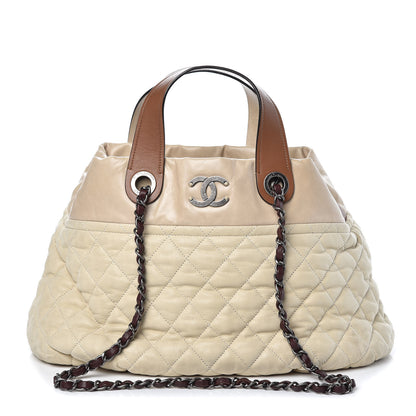 Chanel Iridescent Calfskin Large In the Mix Tote Beige Brown 1 of 15