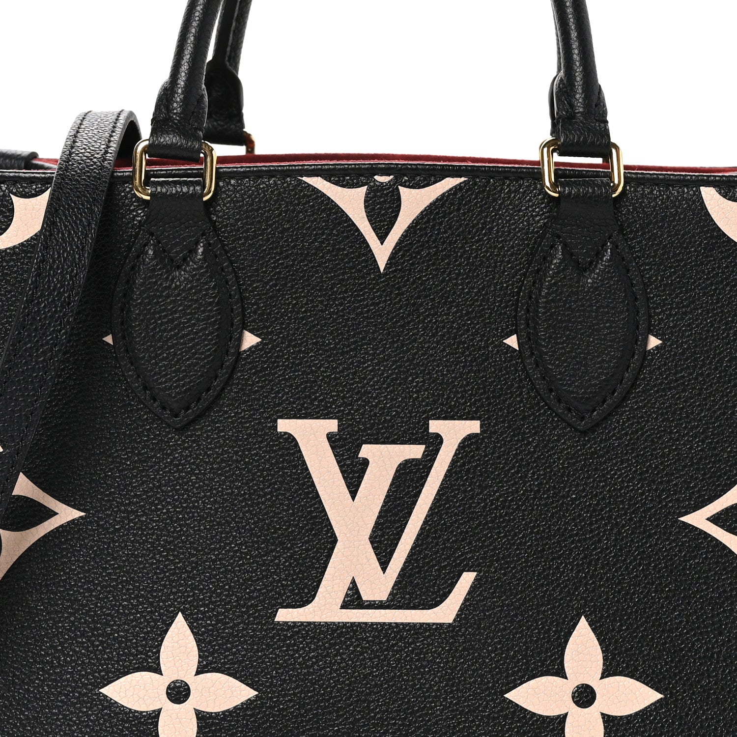 Louis Vuitton Empreinte Monogram Giant Onthego PM Black Beige 7 of 10