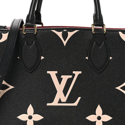 Louis Vuitton Empreinte Monogram Giant Onthego PM Black Beige 7 of 10