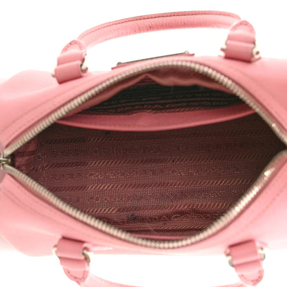 Prada Saffiano Lux Top Handle Crossbody Bag Petalo 5 of 11