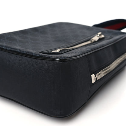 Gucci GG Supreme Monogram Web Belt Bag Black Grey 10 of 10