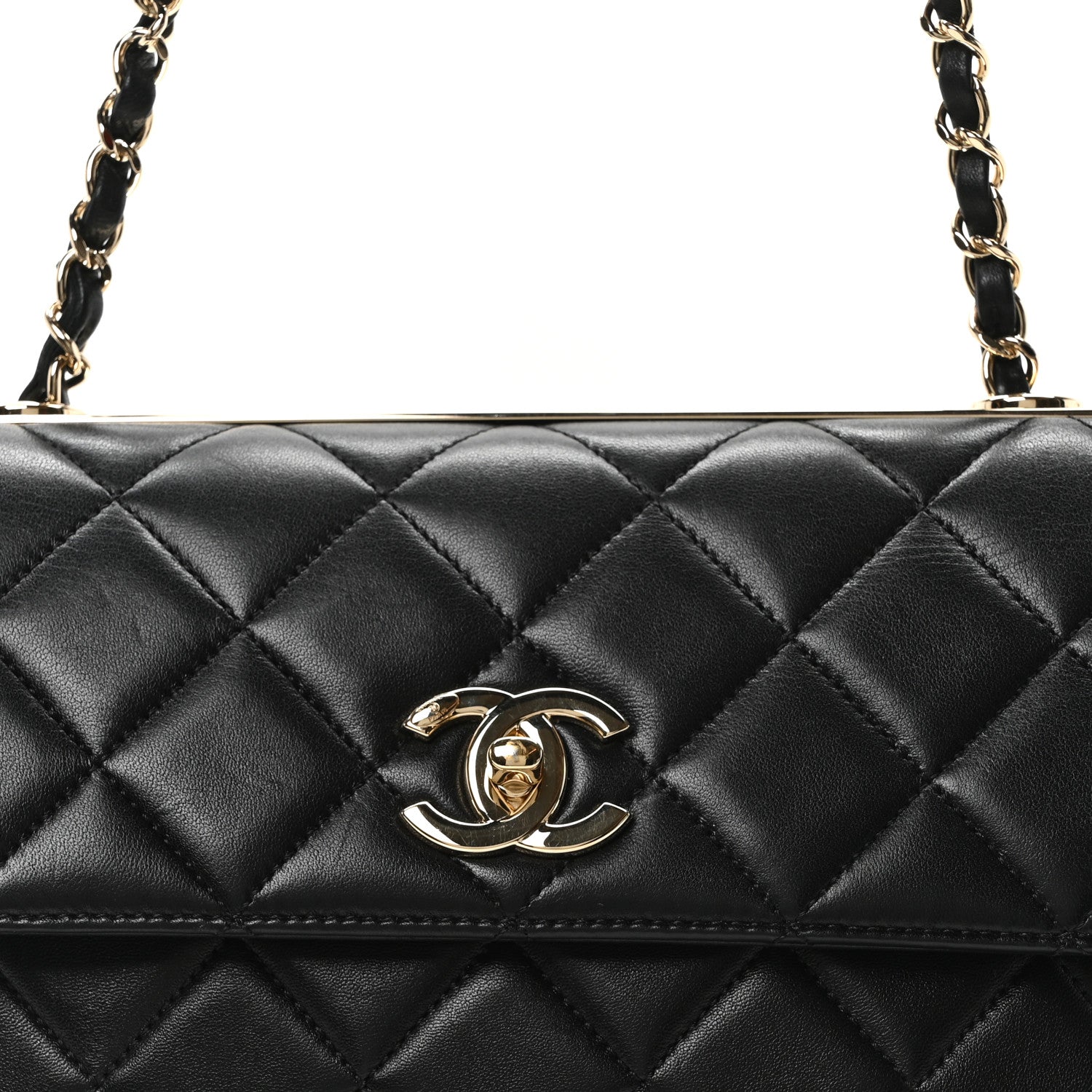 Chanel Lambskin Quilted Medium Trendy CC Flap Black 7 of 9