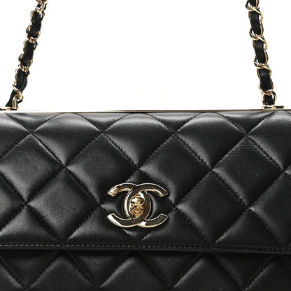 Chanel Lambskin Quilted Medium Trendy CC Flap Black 7 of 9