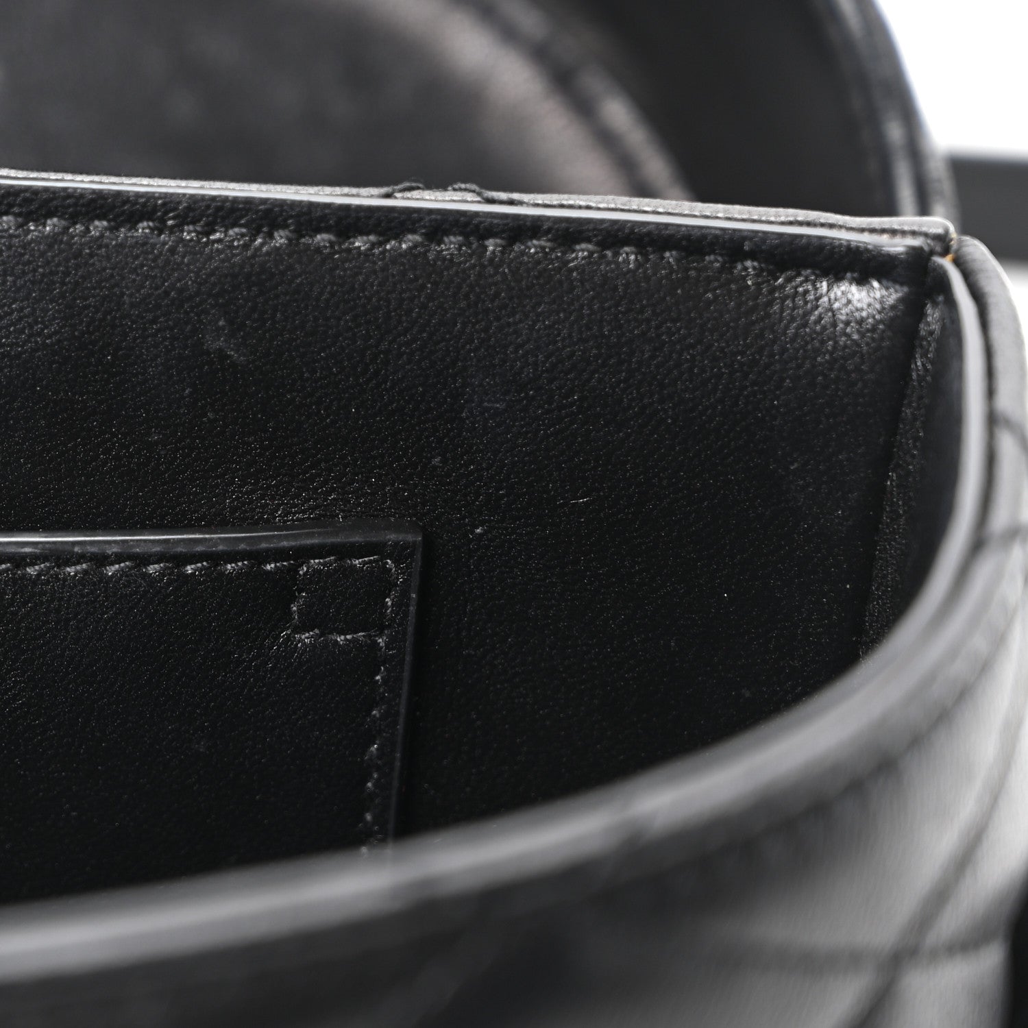 Saint Laurent Lambskin Quilted Monogram June Box Bag  Black 7 of 11