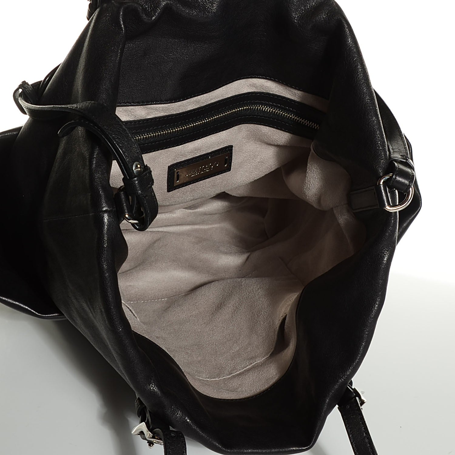 Jimmy Choo Calfskin Blare Biker Hobo Black 5 of 7
