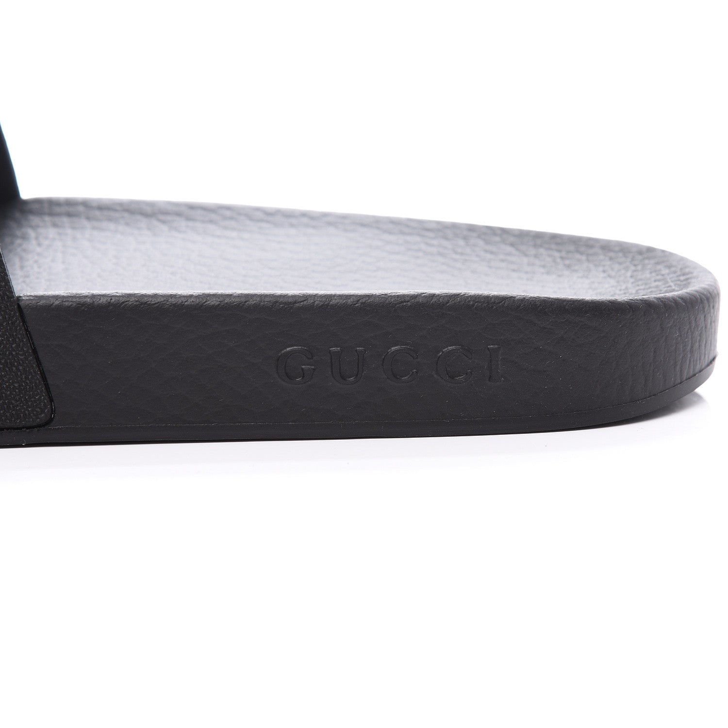 Gucci Rubber Web Mens Pool Slide Sandals 11 Black Mystic White Hibiscus Red Marine 9 of 10