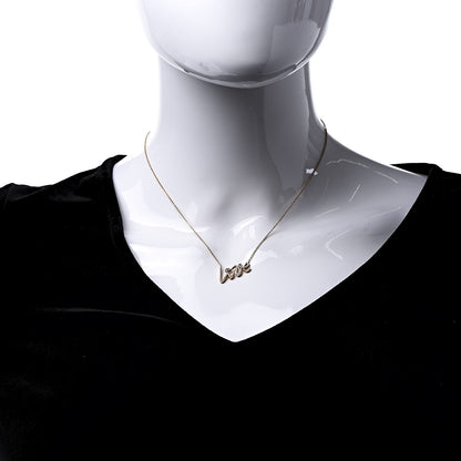 Tiffany 18K Rose Gold Diamond Small Paloma's Graffiti Love Pendant Necklace 2 of 6