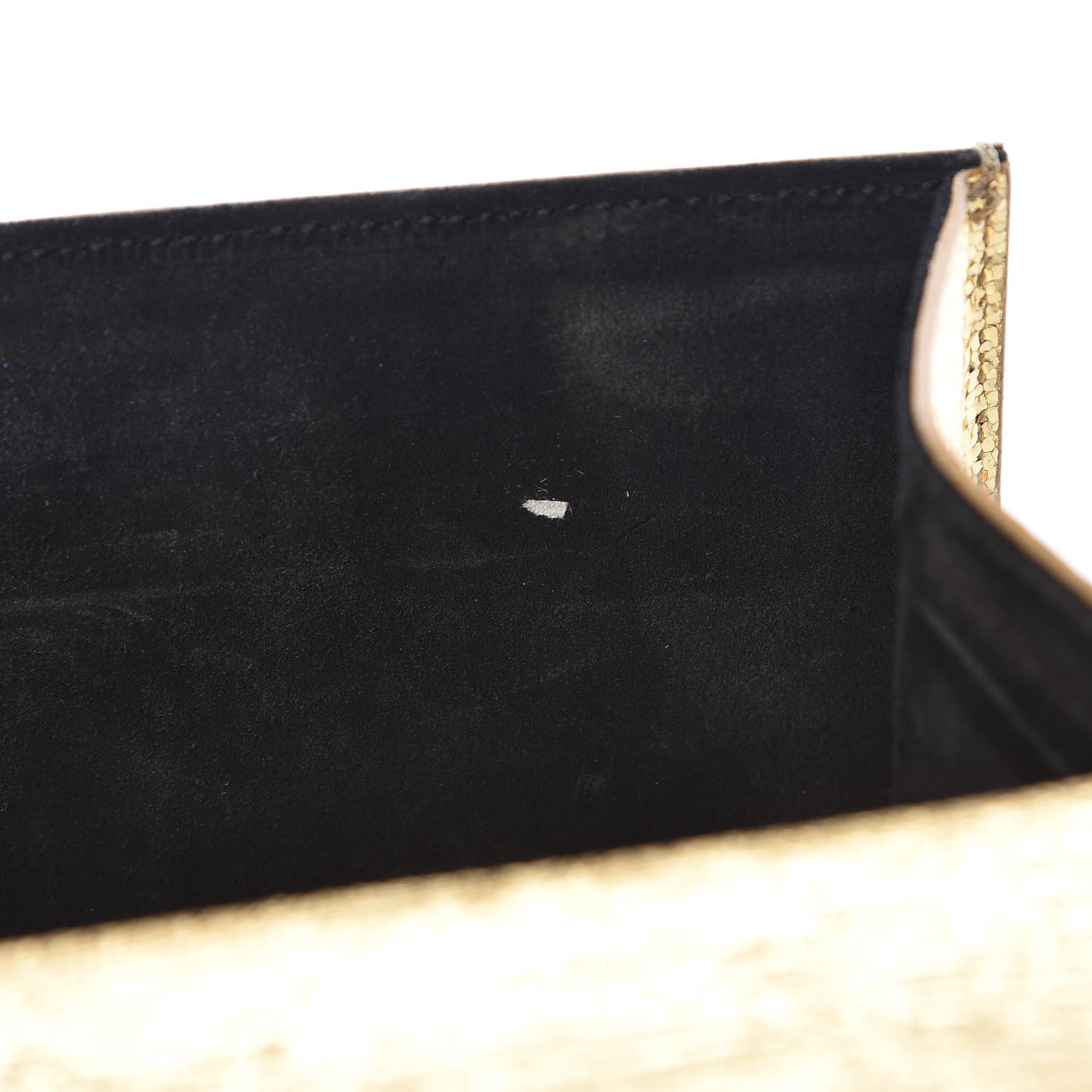 Metallic Calfskin Monogram Cassandre Clutch Gold
