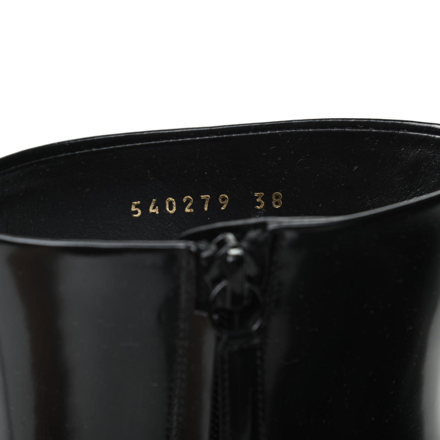 Brushed Calfskin Ankle Boots 38 Black