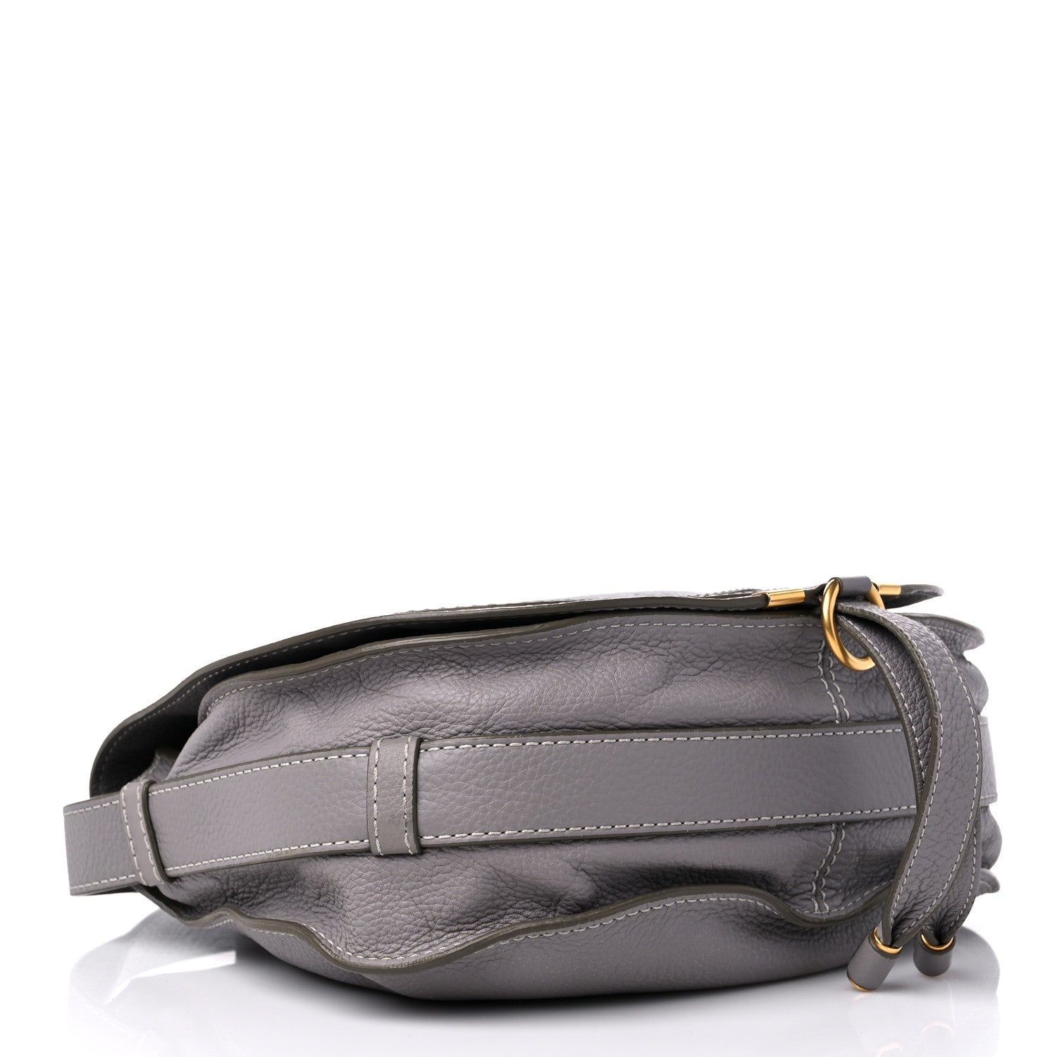 Chloe Calfskin Medium Marcie Round Crossbody Bag Cashmere Grey 4 of 11