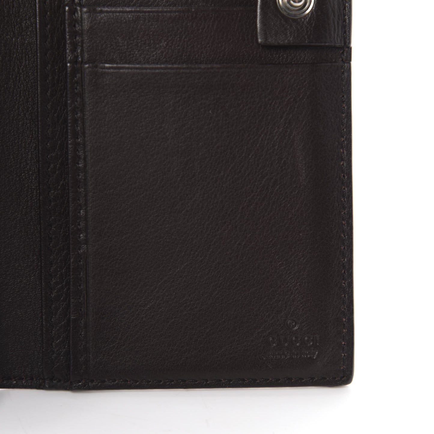 Guccissima Avel Continental Flap Wallet Brown