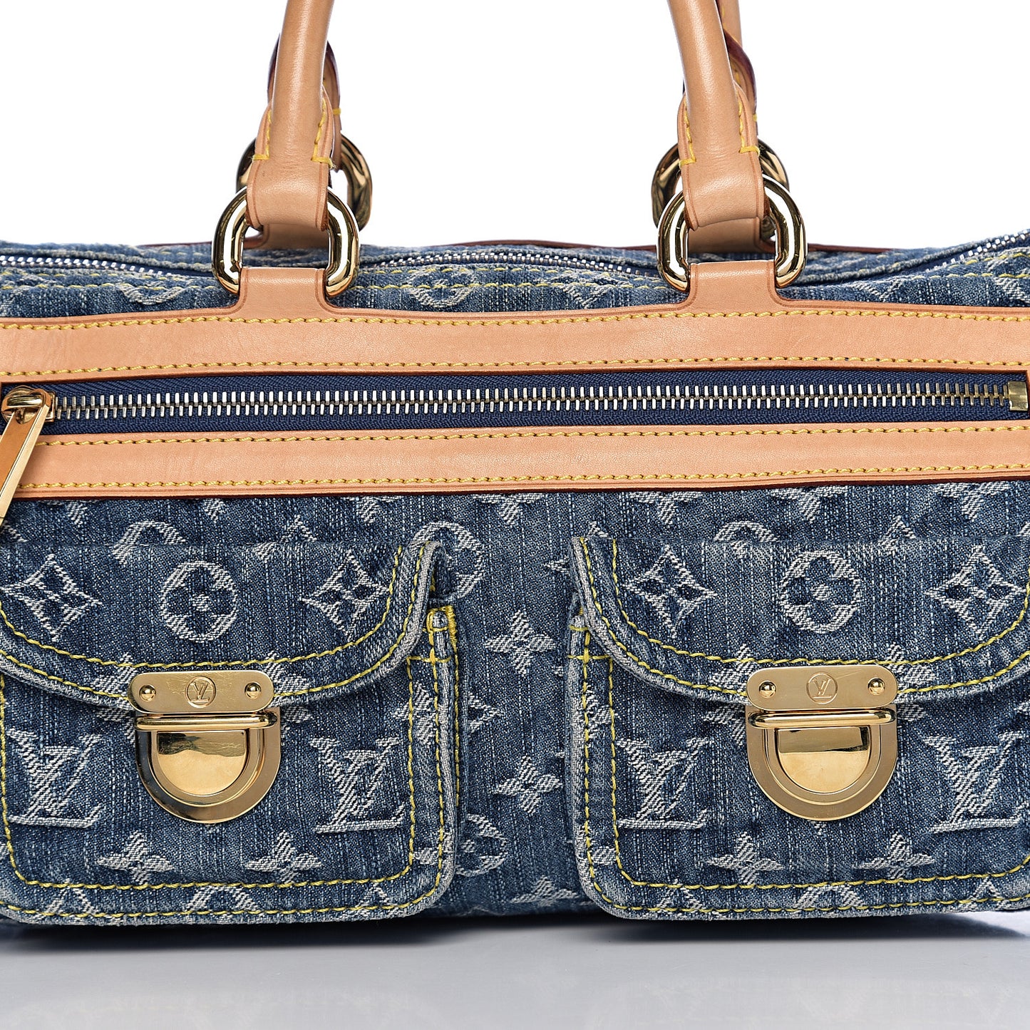 Monogram Denim Neo Speedy Blue
