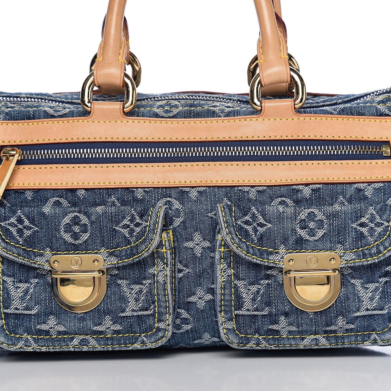 Louis Vuitton Monogram Denim Neo Speedy Blue 9 of 9