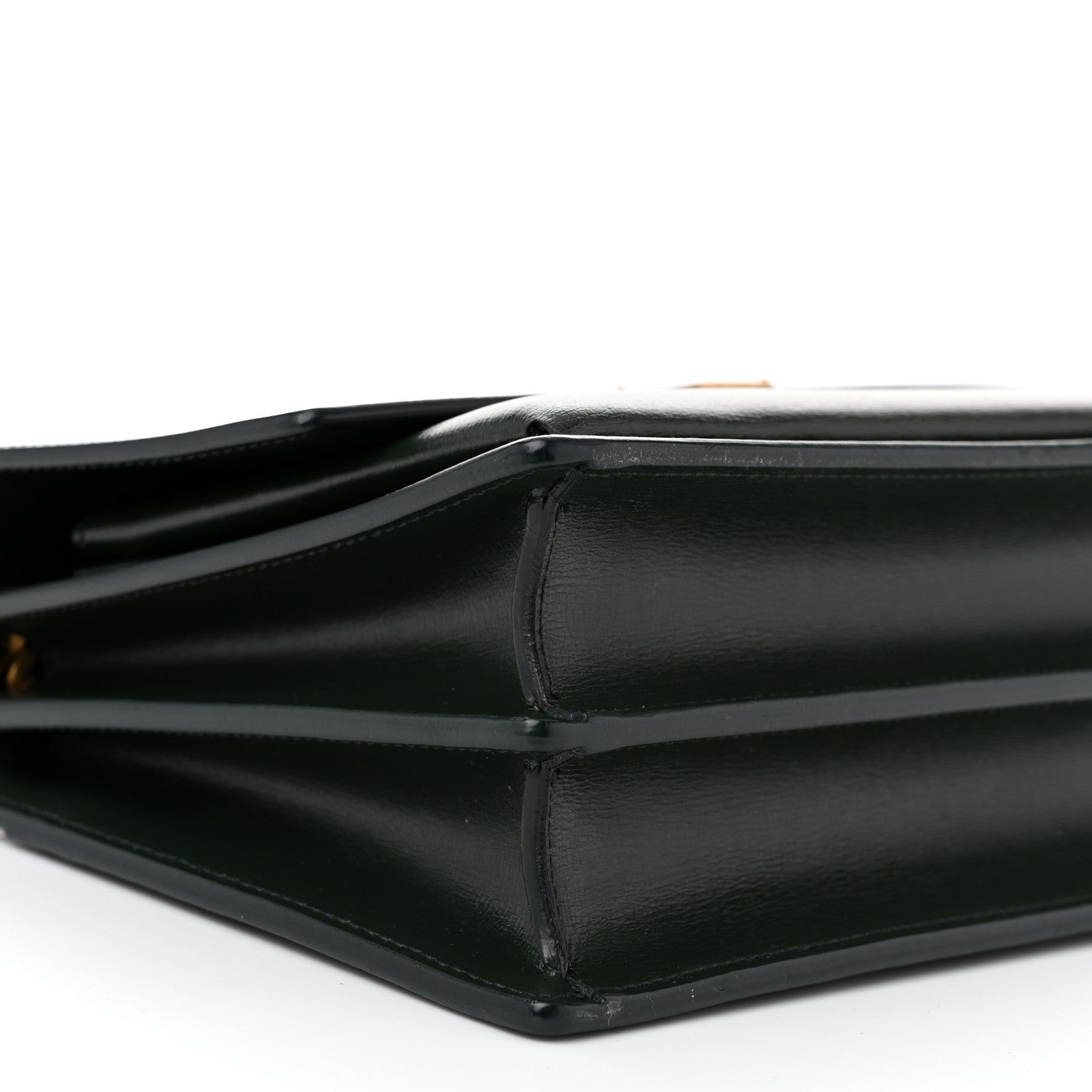 Saint Laurent Smooth Calfskin Medium Monogram Sunset Satchel Vert Kaki 9 of 10